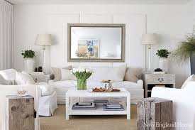 The coffee table ships flat to your door and requires minimal assembly upon opening. White Lacquer Coffee Tbale Cottage Living Room New England Home