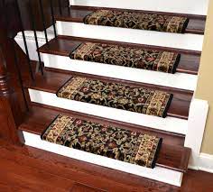 Dean Non Slip Tape Free Pet Friendly Stair Gripper Bullnose Carpet Stair Treads Classic Keshan Ebony 31 W 3 Bullnose Carpet Stair Treads Carpet Stair Treads Foyer Decorating