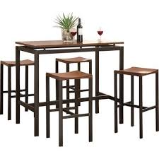 Bourges 5 Piece Pub Table Set Mesas De Bar Diseno De Muebles Muebles De Metal