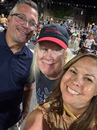 High school reunion photo with friends