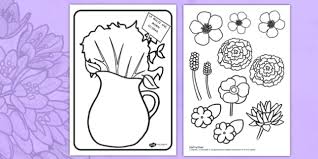 Va oferim o colectie de planse de colorat cu imagini specifice zilei de 8 martie. Buchet De Flori Pentru Colorat Ziua Mamei Teacher Made