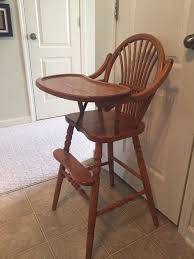 Reduced Price Vintage Wooden High Chair Jenny Lind Antique High Chair Vintage High Chair Vintage High Chairs High Back Accent Chairs Wooden Baby High Chair