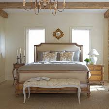 Stanley Furniture Arrondissement Palais Sunlight Anigre Bed Upholstered Bedroom Set Furniture Bedroom Sets