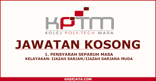 Sembilan, november sukacita dimaklumkan polis diraja malaysia (pdrm) akan mengadakan ujian fizikal eksesais pengambilan jawatan pdrm siri 2/2018 yang. Jawatan Kosong Pensyarah Ipg 2018 J Kosong W