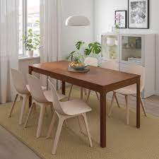 Ekedalen Odger Table And 4 Chairs Brown White Beige Ikea In 2021 Dining Room Table Set Wood Dining Room Dining Table Chairs