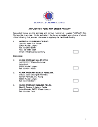 We offers a wide range of specialist in medical services. Fillable Online Hospital Pusrawi Sdn Bhd Fax Email Print Pdffiller