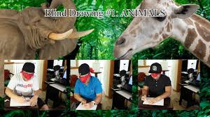 It is easy to play and requires no advanced preparation other than collecting a few household materials. The Blind Drawing Game 1 Animals Youtube