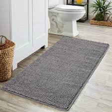 Check out our bathroom rugs selection for the very best in unique or custom, handmade pieces from our bath mats & rugs shops. Black Soft Plush Chenille Absorbent Carpets Mats Lochas Luxury Bathroom Rug Shaggy Bath Mat 24 X 36 Inch Washable Non Slip Bath Rugs For Bathroom Shower Bath Home Urbytus Com