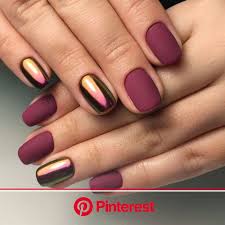 The matte color of the maroon polish makes the entire design look even more elegant. 30 Dazzling Ideas For Maroon Nails Designs Maroon Nail Designs Maroon Nails Burgundy Nails Clara Beauty My