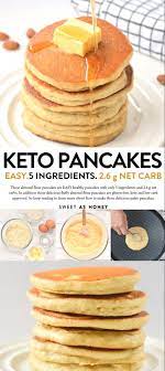 Keto Almond Flour Pancakes Only 5 Ingredients Recipe Almond Flour Pancakes Pancakes Easy Almond Pancakes