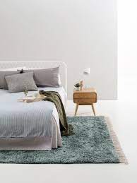 hochflorteppich ava turkis teppich schlafzimmer teppich benuta