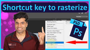 Shortcut Key To Rasterize In Photoshop Photoshop Shortcut Key Photoshop Youtube