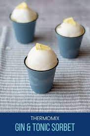 Thermomix Gin And Tonic Sorbet Recipe In 2021 Alcoholic Desserts Thermomix Recipes Gin And Tonic