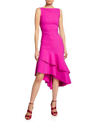 Chiara Boni La Petite Robe Kennah Sleeveless Asymmetric Flounce Hem Dress Flounce Hem Dress Halter Cocktail Dress Hem Dress