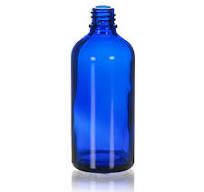 100 ml Blue Glass Euro Dropper Bottle 18 Din | 70 Pack