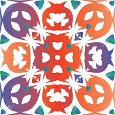 You can use only solid color mexican tiles such as a deep cobalt blue, sprinkle in decorative mexican tiles, add a row of border mexican tile, or even incorporate a tile mural. Ornamental Talavera Mexico Tiles Decor Vector Seamless Pattern Watercolor Bathroom Design Red Gorgeous Flower Folk Print For Linens Smartphone Cases Scrapbooking Bags Or T Shirts Royalty Free Cliparts Vectors And Stock Illustration Image