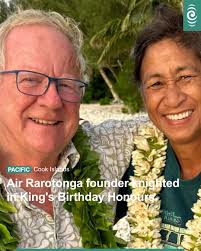 He started Air Rarotonga in 1978 and had grown it to be one of the largest  businesses in the country, with more than 95 percent of staff being locals.  🔗Read Caleb Fotheringham's