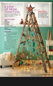 Such A Cute Christmas Tree Idea Especially If You Can T Afford A Tree And Already Have A Creative Christmas Trees Ladder Christmas Tree Cute Christmas Tree