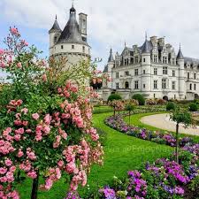 Roses Garden At Chateau De Chenonceau In Loire Valley France Romancing The Stone Castle Garden Park