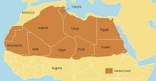 Map of africa showing sahara desert. Sahara Desert Map World Maps Enviro Map Com Sahara Desert Desert Map Sahara