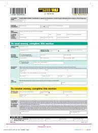 Western Union Form Fill Out Printable Pdf Forms Online