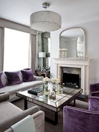 30 Mirrored Coffee Tables That Add A Sparkle To Your Home Sophisticated Living Rooms Purple Living Room Elegant Living Room