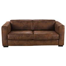 Umso wichtiger ist es, ein individuelles und perfekt passendes sofa entsprechend ihrer wünsche und bedürfnisse zu finden. Ausziehbares 3 Sitzer Sofa Mit Braunem Microsuede Bezug Berlin Maisons Du Monde