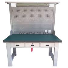 China Stainless Steel Work Table With Drawers For Sale China Workshop Workbench Workbench