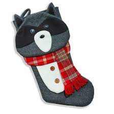 Personalize yours for unique items. Holiday Living Raccoon Xmas Stocking Polyester Acrylic 20 In Ps Y09921n3 Rona