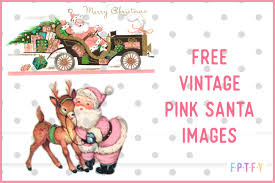 Download 3 Free Pink Vintage Santa Images Free Pretty Things For You