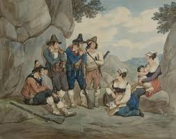 Artwork By Bartolomeo Pinelli Briganti Costumi Di Sonnino Made Of Watercolour On Card Painting Artwork Art