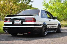 トヨタ ae86 トレノ ヘラフラッシュ関西 toyota ae86 trueno at hellaflush kansai ae86 sedan toyota corolla sport