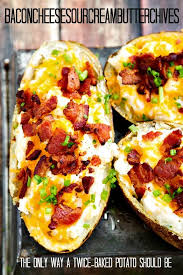 Twice Baked Potatoes Recipe Baked Potato Recipes Recipes Diy Food Recipes
