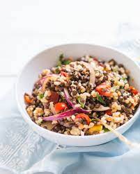 Lentil And Rice Summer Salad Lentil Recipes Best Lentil Recipes Salad Side Dishes