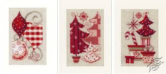 cross stitch kits vervaco greeting cards christmas