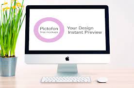 Download New Imac Mockup With Instant Preview Of Your Design On Pictofon Com Free Mockup Generator Business Card Mock Up Free Mockup