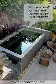 Discover 24 Small Pool Design With Beautiful Garden Ideas For Home In 2020 Small Pool Design Small Backyard Pools Small Swimming Pools