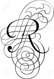 It should be lined to assist you in creating . Calligraphic English Alphabets Fashionable And Stylish Letter R Royalty Free Cliparts Vectors And Stock Illustration Image 27143130