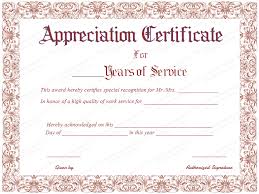 Years of service certificate is given to appreciate and reward the employee for staying with the organization and creating a milestone during the tenure. Appreciation Certificate For Years Of Service Certificate Of Recognition Template Certificate Templates Certificate Of Achievement Template