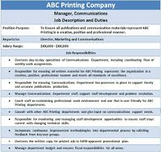Emp Job Desc Job Description Template Job Description Sales Job Description
