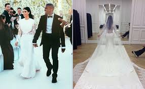 While in paris, she wore three different dresses for. The Ultimate Kim Kardashian Wedding Dress Guide