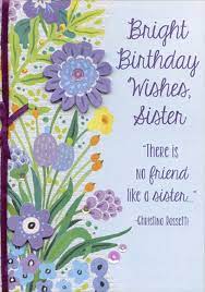 We did not find results for: Designer Greetings Bright Birthday Wishes Tip On Flower Sequin Purple Bow Sister Birthday Card