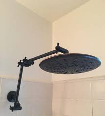 10 Inch Adjustable Shower Arm Modern Brass Showerhead Extension Indoor And Outdoor Wall Or Ceilin Adjustable Shower Arm Shower Heads Shower Head Extension