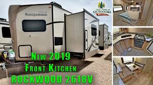 2014 keystone sprinter wide body 370fls, travel trailer front living room, in chippewa falls, wi. New 2019 Rockwood 2618v Front Kitchen Rear Bedroom Camper Rv Travel Trailer Colorado Dealer Youtube