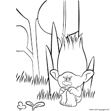 The music will delight you every step of the way, especially their last song. Sad Branch Trolls Movie Coloring Pages Printable