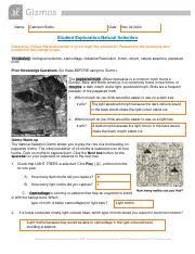 The initial population of 40 moths is scattered over 20 tree trunks. Naturalselection Gizmo Converted Name Cameron Butko Date Student Exploration Natural Selection Directions Follow The Instructions To Go Through Course Hero