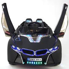 Voiture Electrique Power Kids Ride On Car Bmw I8 Style Dull Black Exclusive Paint Remote Control Battery Operated 12 Volt Riding Toy Car Kids Ride On Ride On Toys Car