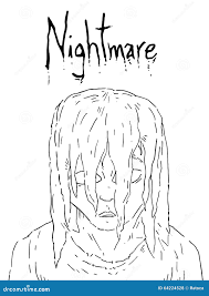 Nightmare face stock vector. Illustration of face, crazy - 64224528
