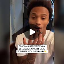 Ryan Williams Signs NIL Deal with Sally Hansen Nail Polish