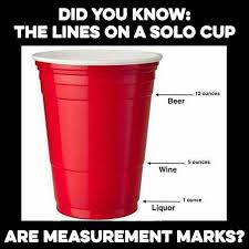 Did You Know The Lines On Solo Cups Actually Mean Something Beer Wine Liquor Fun Facts Mind Blown Fun Facts Facts